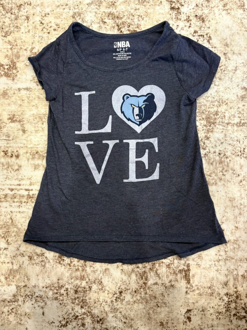 NBA Memphis Grizzlies Grizzly Bear Logo Graphic T-Shirt